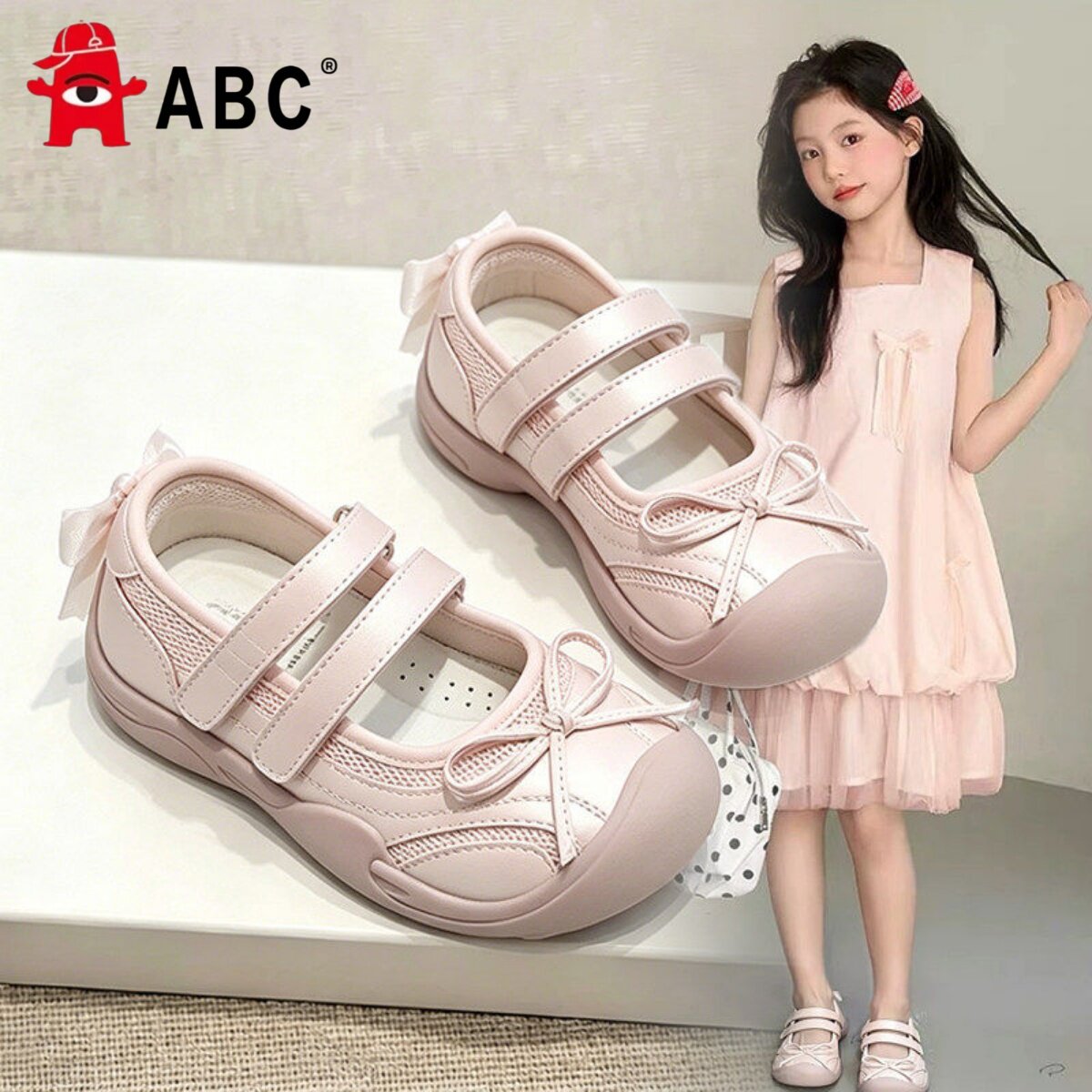 ABC女童凉鞋儿童芭蕾鞋2026夏季新款儿童玛丽珍运动凉鞋透气网鞋