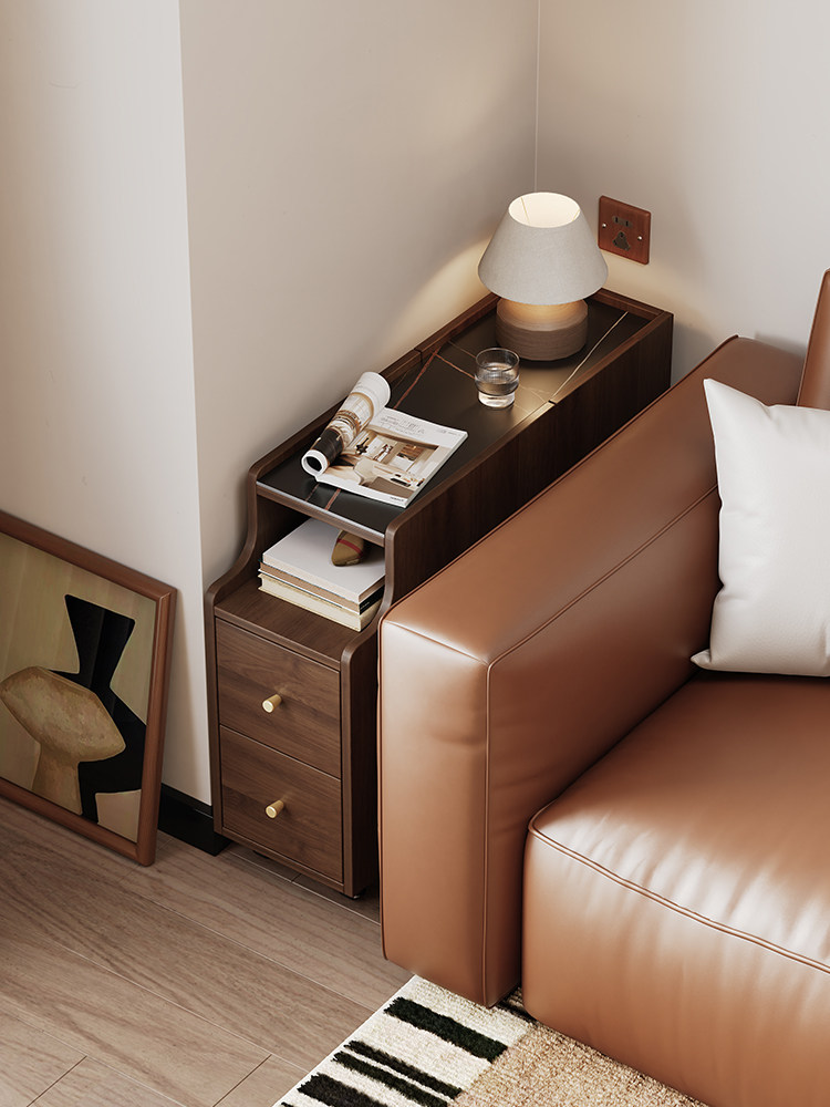 客厅沙发边柜侧柜夹缝超窄置物柜迷你可移动床头边柜小边几小户型
