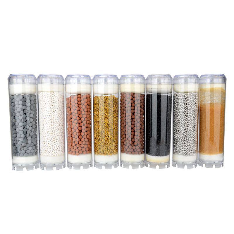 10寸滤瓶diy各种滤料远红外碳托玛琳kdf麦饭石负电位球树脂滤芯