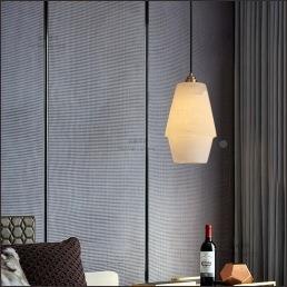 现代749新式全铜云石吊灯卧店石室酒天中然大理吊灯