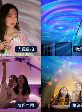 室跨境JUV新款潘多拉魔盒投影仪幻浪漫氛激光梦灯卧桌面围床头小