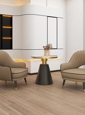 轻奢商用酒店接待桌椅组合客售楼处会87682谈单人沙椅洽休发息区