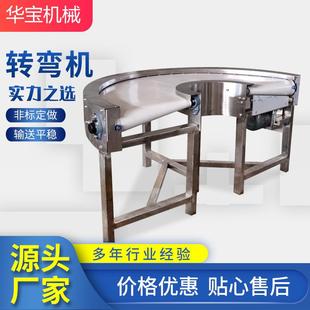 厂转弯机9至0°180°转输送机家设备食品输送皮带输送机弯转hb002