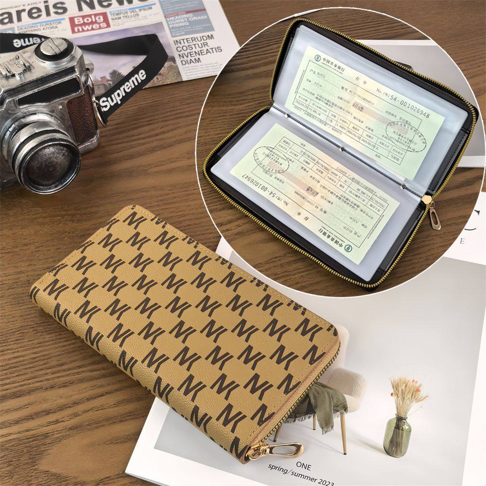 2025新款多功能大容量活页定期存单收纳本女银行票据存折收集册男,箱包皮具/热销女包/男包,卡包,淘宝优惠券,粉丝福利购,淘宝优惠卷