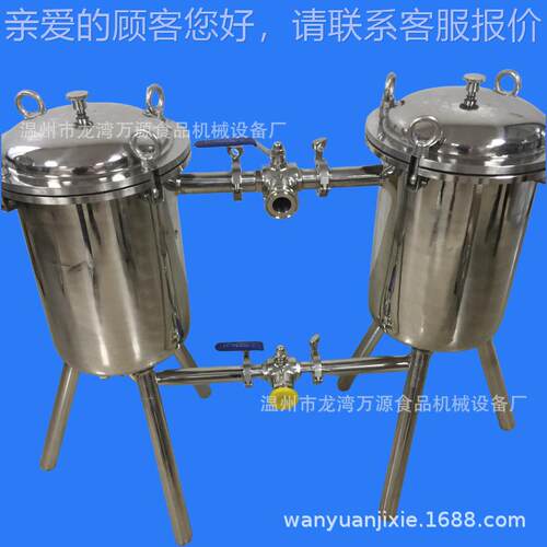 万源家过供应双联过滤器砂棒滤器不厂钢过YKK滤器袋式过滤器锈设