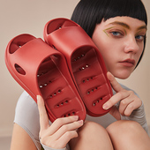 男 室内洗澡速干防滑静音情侣透气镂空居家用拖鞋 浴室凉拖鞋 女夏季