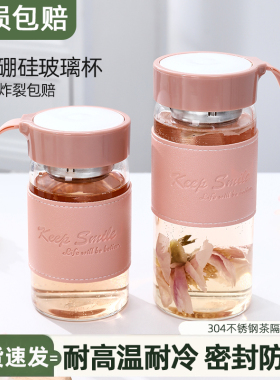 玻璃杯女高颜值迷你便携咖啡果汁早餐杯豆浆牛奶杯喝水杯子泡茶杯