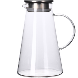 冷水壶玻璃耐高温凉水杯果茶壶大容量冰水壶凉茶壶套装家用凉水壶