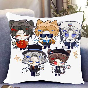 动漫CH五常周边双面抱枕照片带枕芯靠枕枕头套生日礼物可定制靠垫