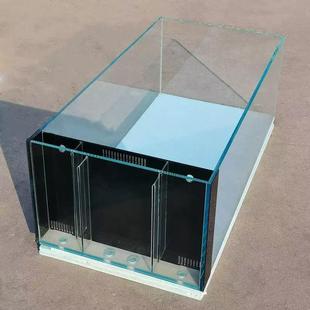 艺源超白玻璃鱼缸极窄侧溢流生态溪流缸鱼缸底滤客厅大中小型定做