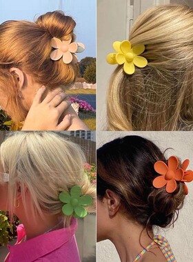 抓夹花朵盘发抓Grab hair clip flowers Hair claw clip hairpin