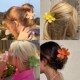 claw 抓夹花朵盘发抓Grab hairpin flowers Hair hair clip
