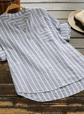 2019 Women blouse summer t-shirt ladies cotton tops S-5XL女