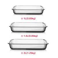 Toughened Pyrex baking tray family fish dish oblong for oven thumbnail 3