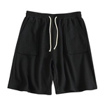 美式街头简约纯色运动阔腿短裤男夏季2026新款潮牌宽松直筒五分裤