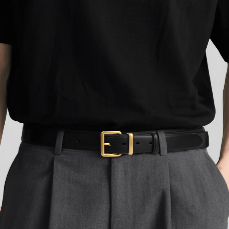 腰带女潮年轻人铜色扣2025新款休闲针扣男士皮带潮流学生韩版百搭