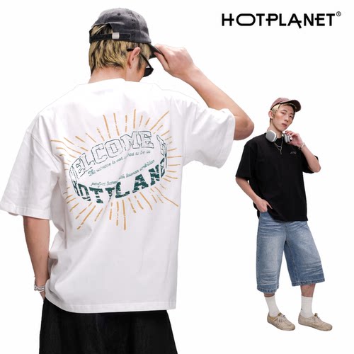 HOTPLANET潮流印花纯棉短袖T恤