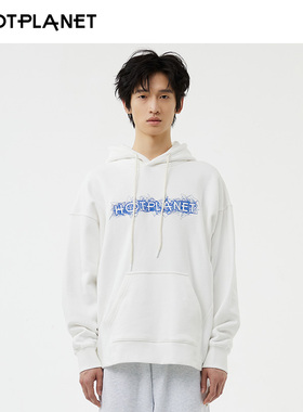 HOTPLANET卫衣男2025秋冬新款高级感潮牌刺绣加绒美式情侣装380g