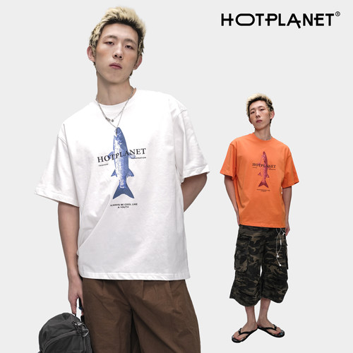 HOTPLANET短袖度假风纯棉刺绣T恤