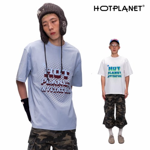 HOTPLANET美式复古印花短袖T恤