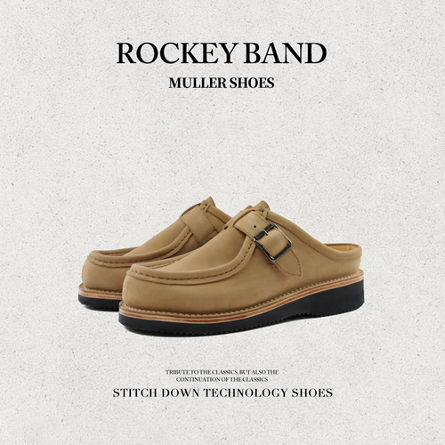 ROCKEYBAND休闲情侣半拖穆勒鞋