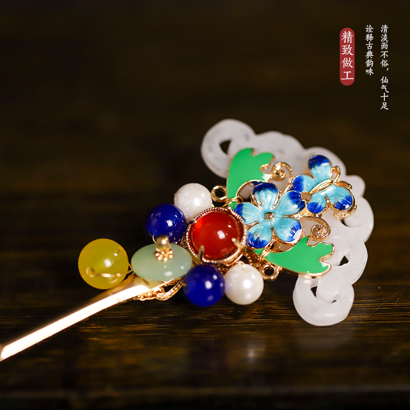 合金汉服古风发簪新中式