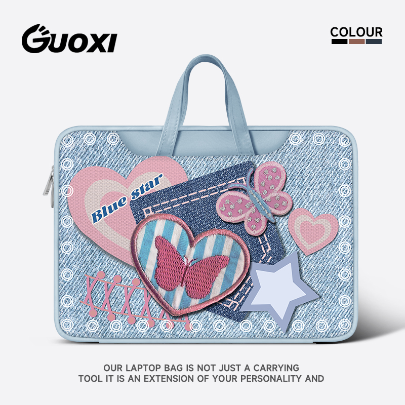 原创插画大容量笔记本电脑包