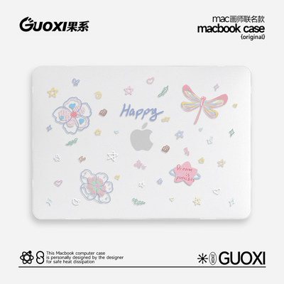 GUOXI手绘卡通透彩壳适用苹果