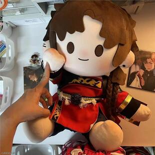 一番赏代号鸢孙策属性40cm坐娃抱抱虎sp棉花娃娃衣空翻公仔玩偶