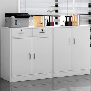 文件柜办公室隔断柜屏风矮柜带锁抽屉收纳柜小型工具柜子打印机柜