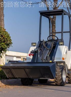 出用口俄罗斯HT28工程小型四滑移装载机 轮驱动驾农运171粮机座铲