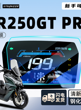 适用于无极SR250GT专用仪表膜贴膜摩托车pro钢化膜显示屏改装配件