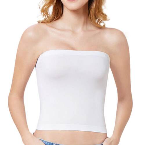 Strapless Boob Tube Top Women Bandeau Bra Cover Solid Underw