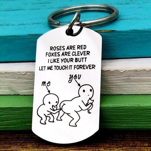 Funny Gifts Prank Toys Keychain Valentines Day Gift for Girl