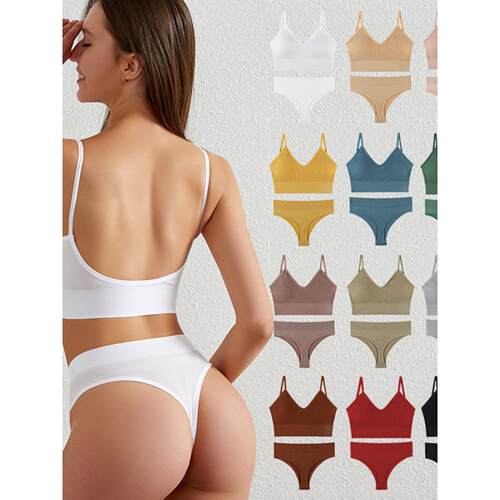 Bra Bralette Lingerie Brassiere Cotton Female Underwear Set