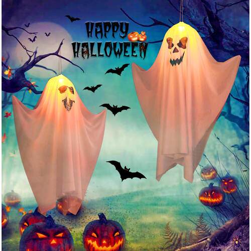 Spider web lights Halloween decorative lights LED light stri