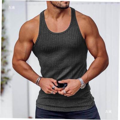 Shirt singlet Tops Men Gym Tank top Vest clothes For Mens