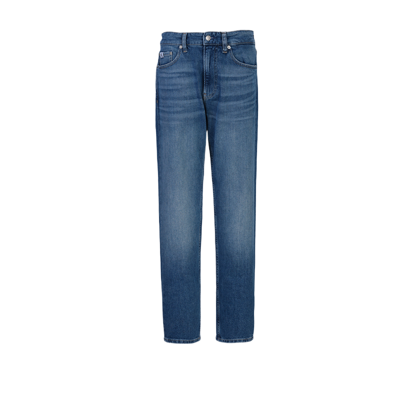 Calvin Klein男裤2025新款直筒水洗牛仔裤CK男士潮牌高端浅色裤子