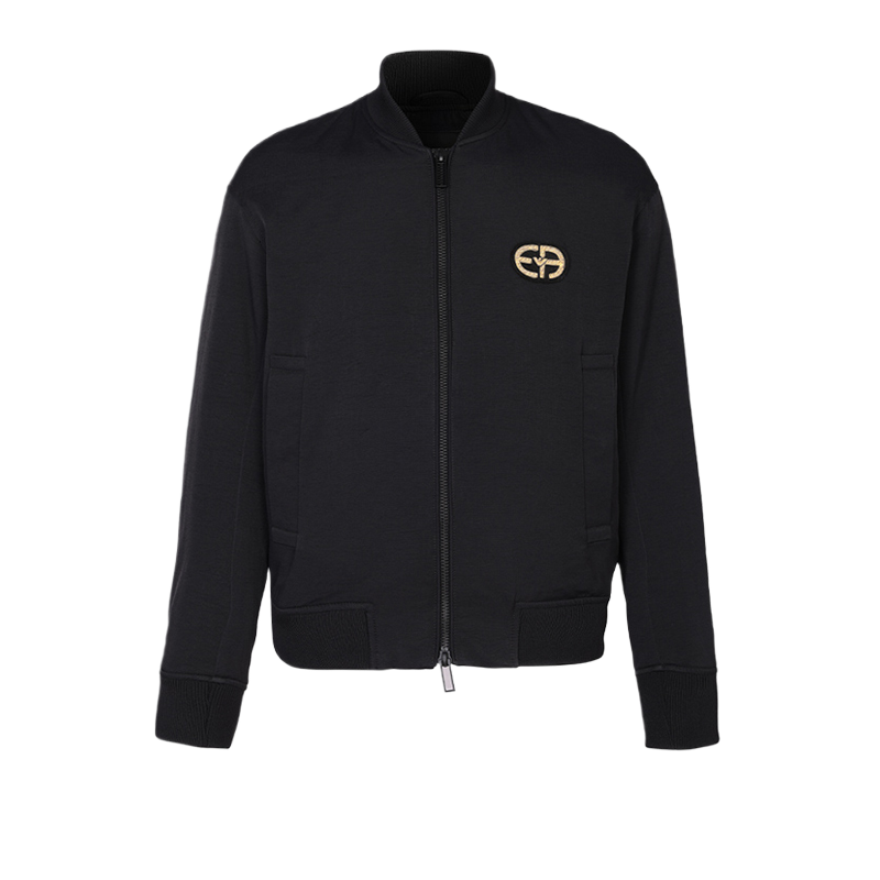 Armani阿玛尼男装秋冬夹克外套刺绣LOGO美式休闲棉衣棒球领棉服男