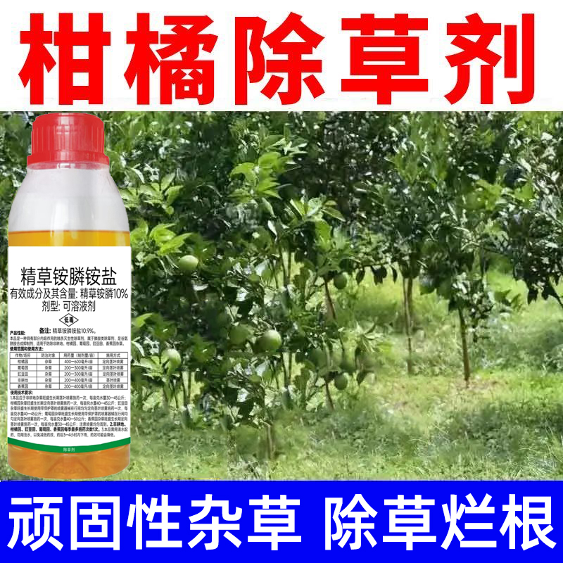 柑橘除草剂精草铵磷铵盐杂草除草烂根剂精草胺磷铵盐草铵磷除草剂