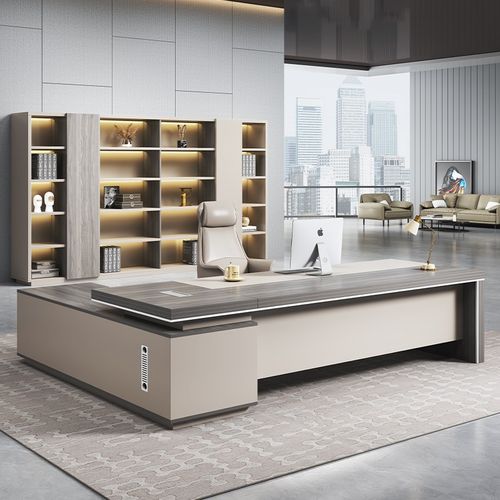 速发办公桌椅理合高档经组办公室约主管总裁老板桌简桌老板办公桌