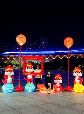 速发2025蛇年塑雕玻璃钢户外新春蛇年节元旦美陈装饰大摆件