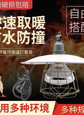保温灯养殖场专用仔猪取暖灯罩小鸡育雏加热调温灯头升温保暖烤灯