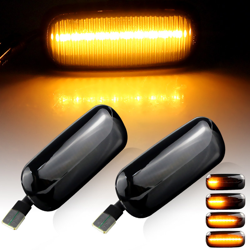 适用于奥迪A4L/A6A6L/A3B6B7B8S3S4S6C5C6流水侧边灯叶子板转向灯