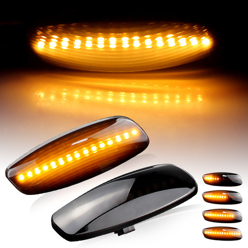 适用标致207 308 408雪铁龙C3 C4C5毕加索流水叶子板边灯侧转向灯