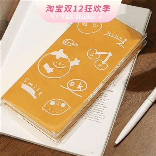 NOTE FOR silm 手帐印花胶套weeks清新透明书衣周