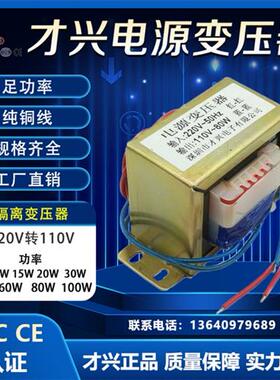 电源变压器  DB20VA 220V转110V  50HZ纯铜隔离 交流AC110V 50VA