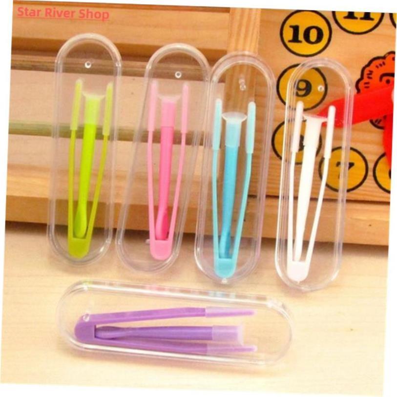 1 Set Color Contact Lens Case Box Tweezers and Suction Stick