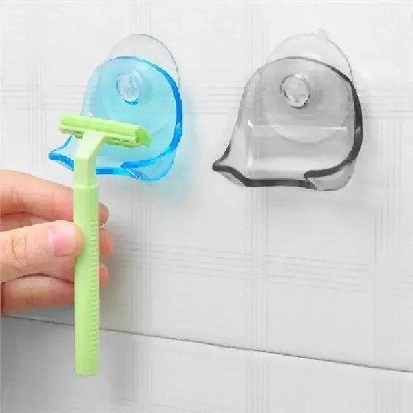 1pcs Toothbrush Shaver Holder with Sucker Cup for Bathroom