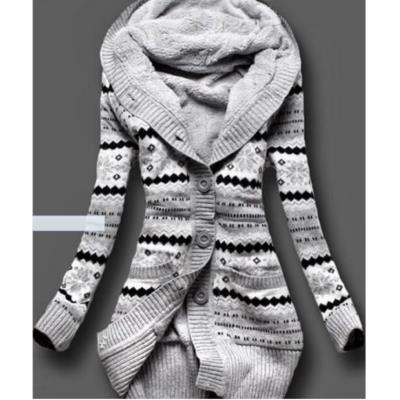 2016 New Winter Women Knitted thick loose Cardigan Sweater女